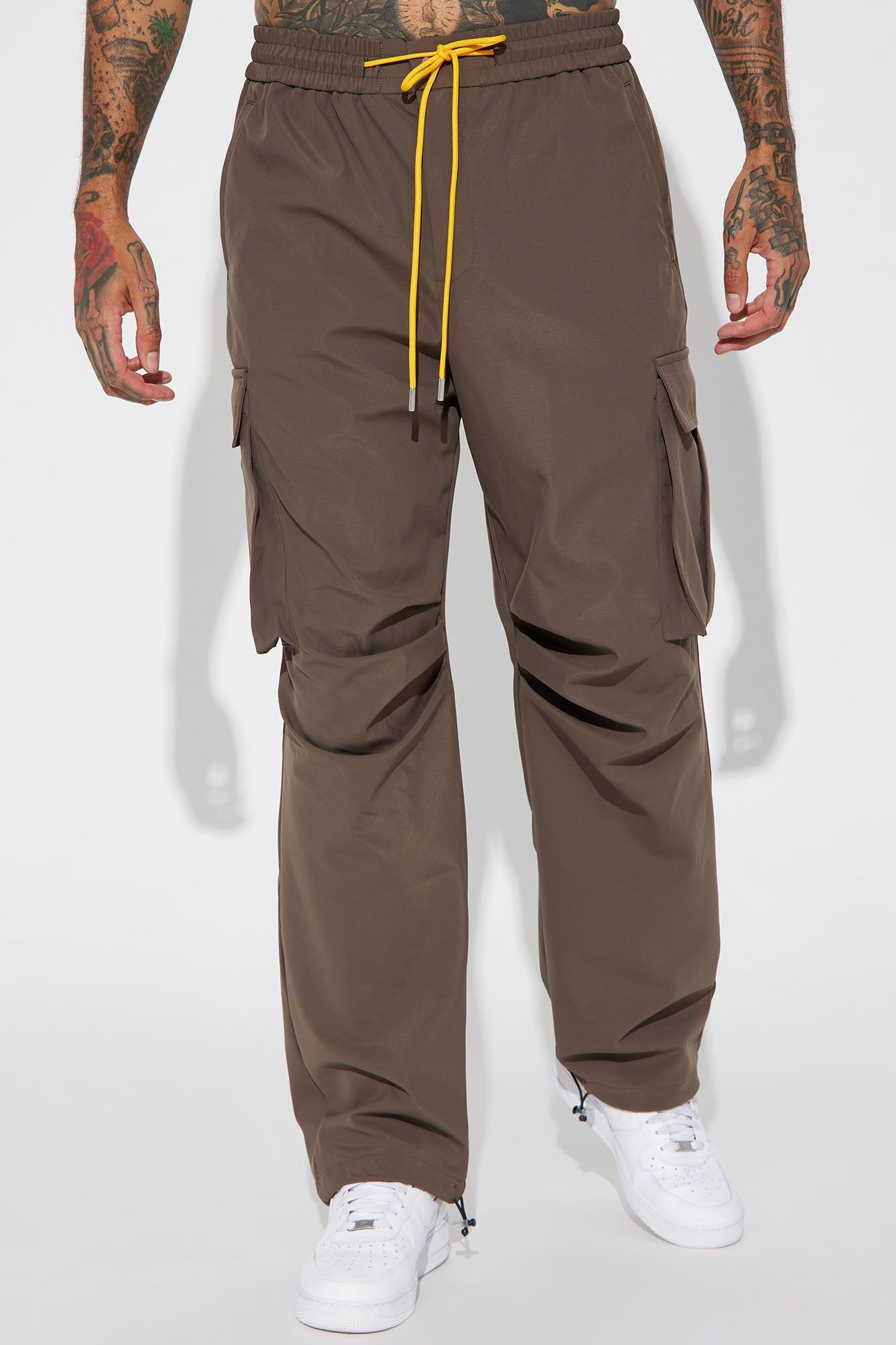 Fool For You Nylon Cargo Pants - Brown sold by Fashion Nova product image thumbnail 5