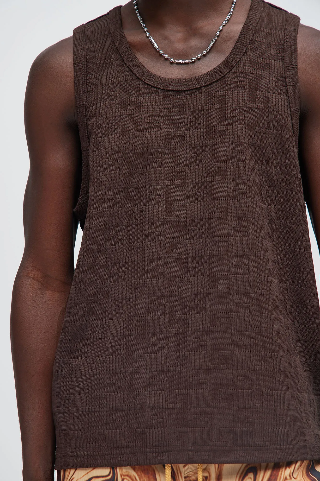 Ethel Textured Relaxed Tank - Brown sold by Fashion Nova product image thumbnail 3