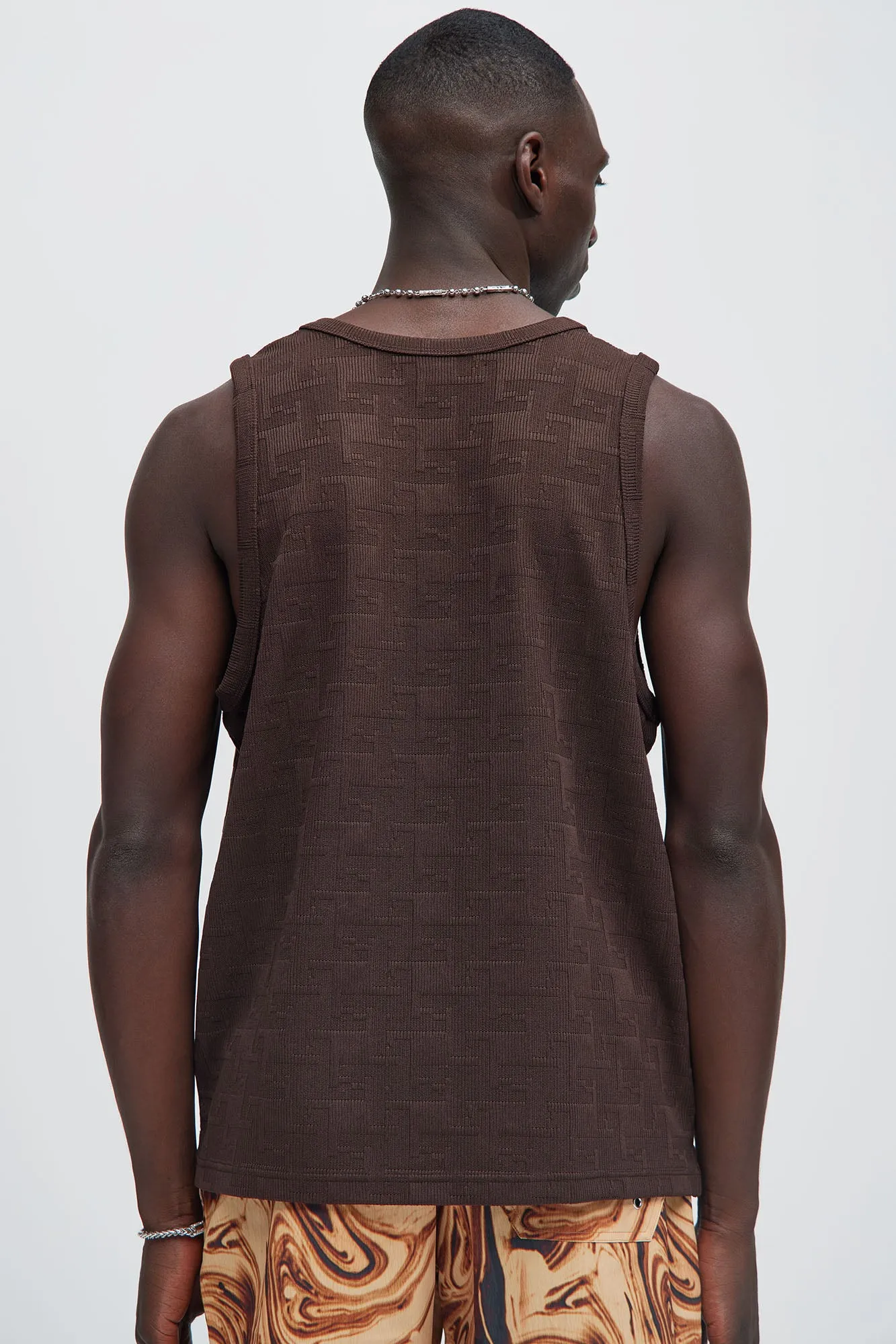 Ethel Textured Relaxed Tank - Brown sold by Fashion Nova product image thumbnail 4