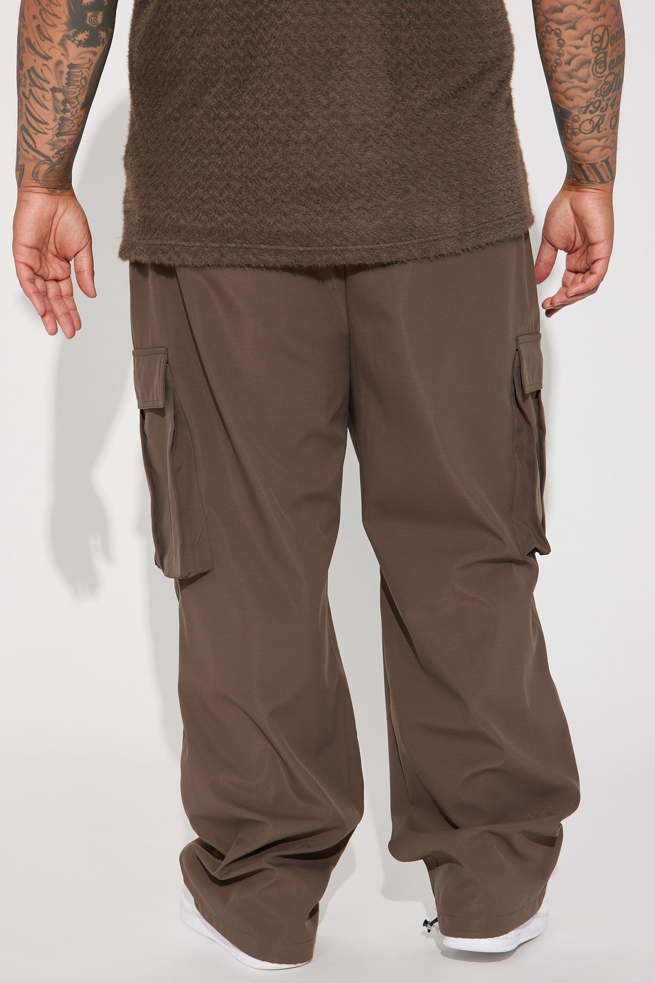 Fool For You Nylon Cargo Pants - Brown sold by Fashion Nova product image thumbnail 9