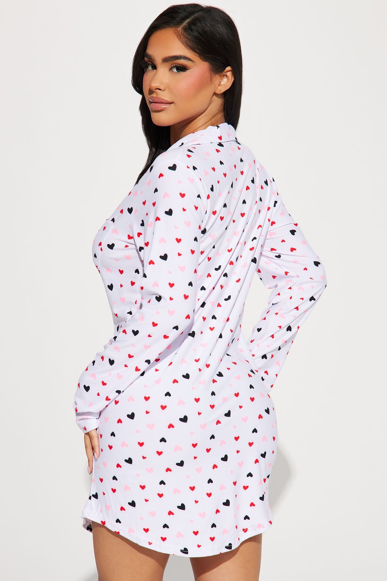 Love This Bed PJ Sleep Shirt - White/combo sold by Fashion Nova product image thumbnail 3