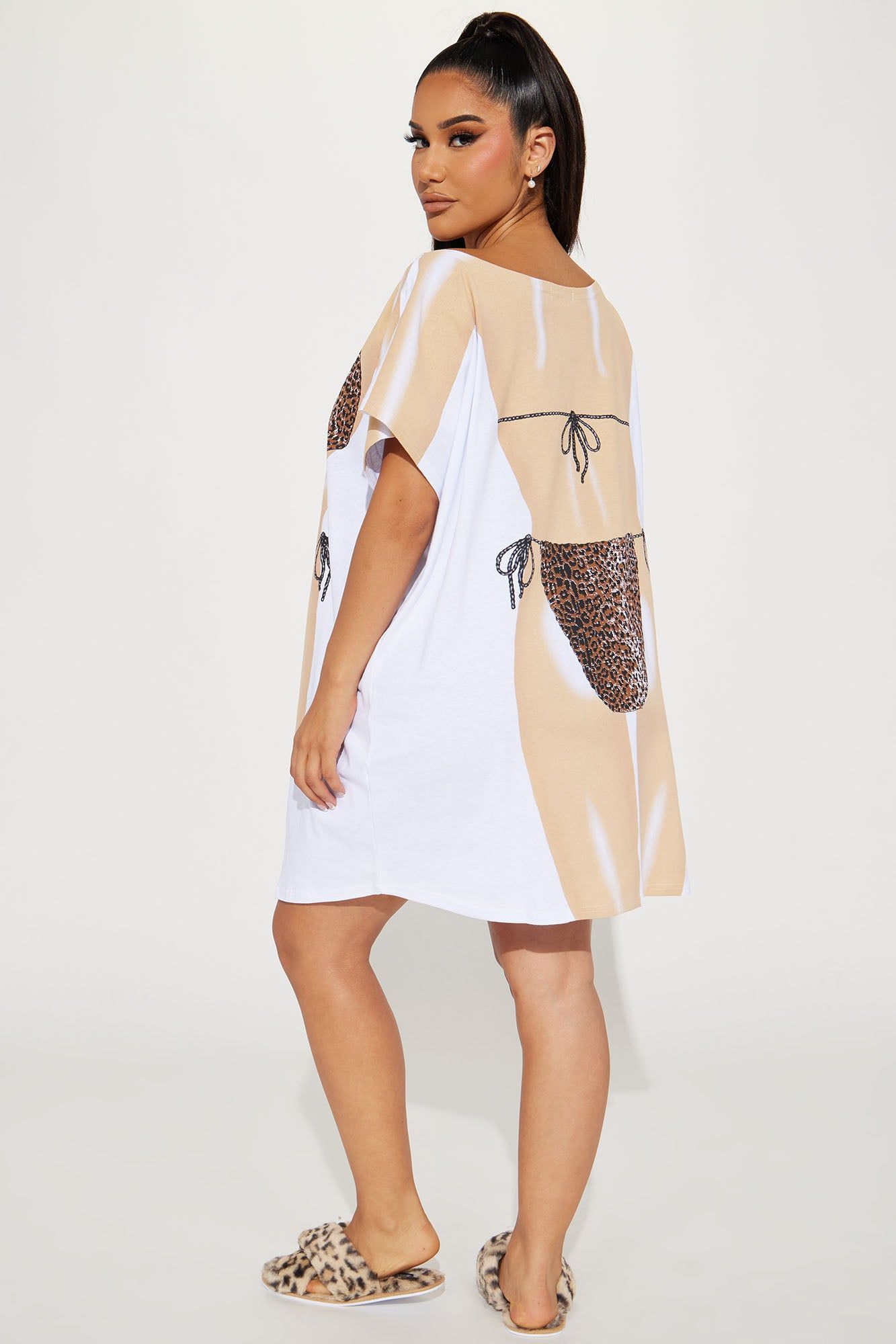 Wild Thing Body PJ Sleep Shirt - Brown/combo sold by Fashion Nova product image thumbnail 3