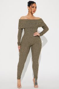 Invite Me Over Jumpsuit - Olive sold by Fashion Nova