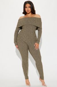 Invite Me Over Jumpsuit - Olive sold by Fashion Nova