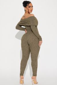 Invite Me Over Jumpsuit - Olive sold by Fashion Nova