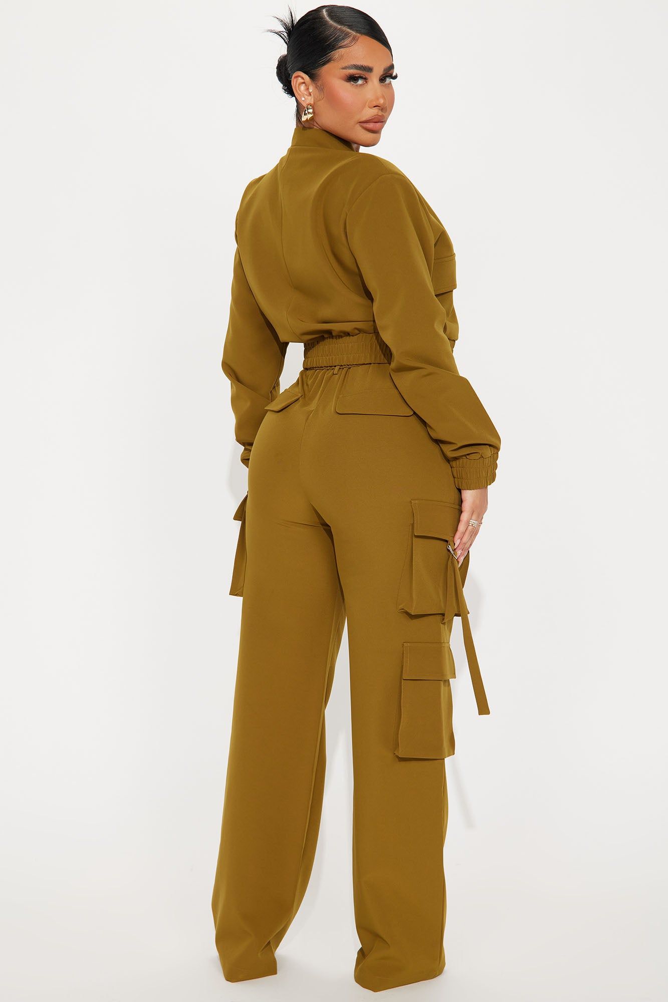 Caught Me Cargo Pant Set - Olive sold by Fashion Nova product image thumbnail 3