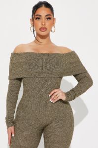Invite Me Over Jumpsuit - Olive sold by Fashion Nova