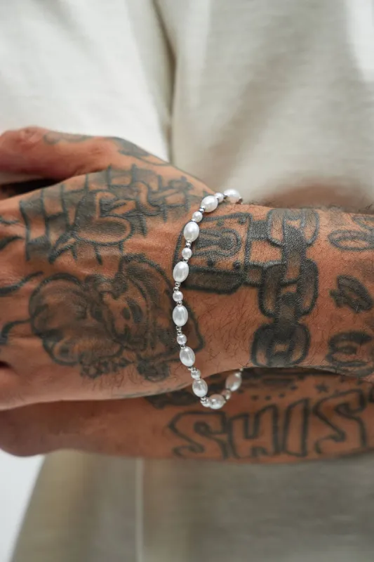 Mixed Shape Pearl Bracelet - Pearl sold by Fashion Nova