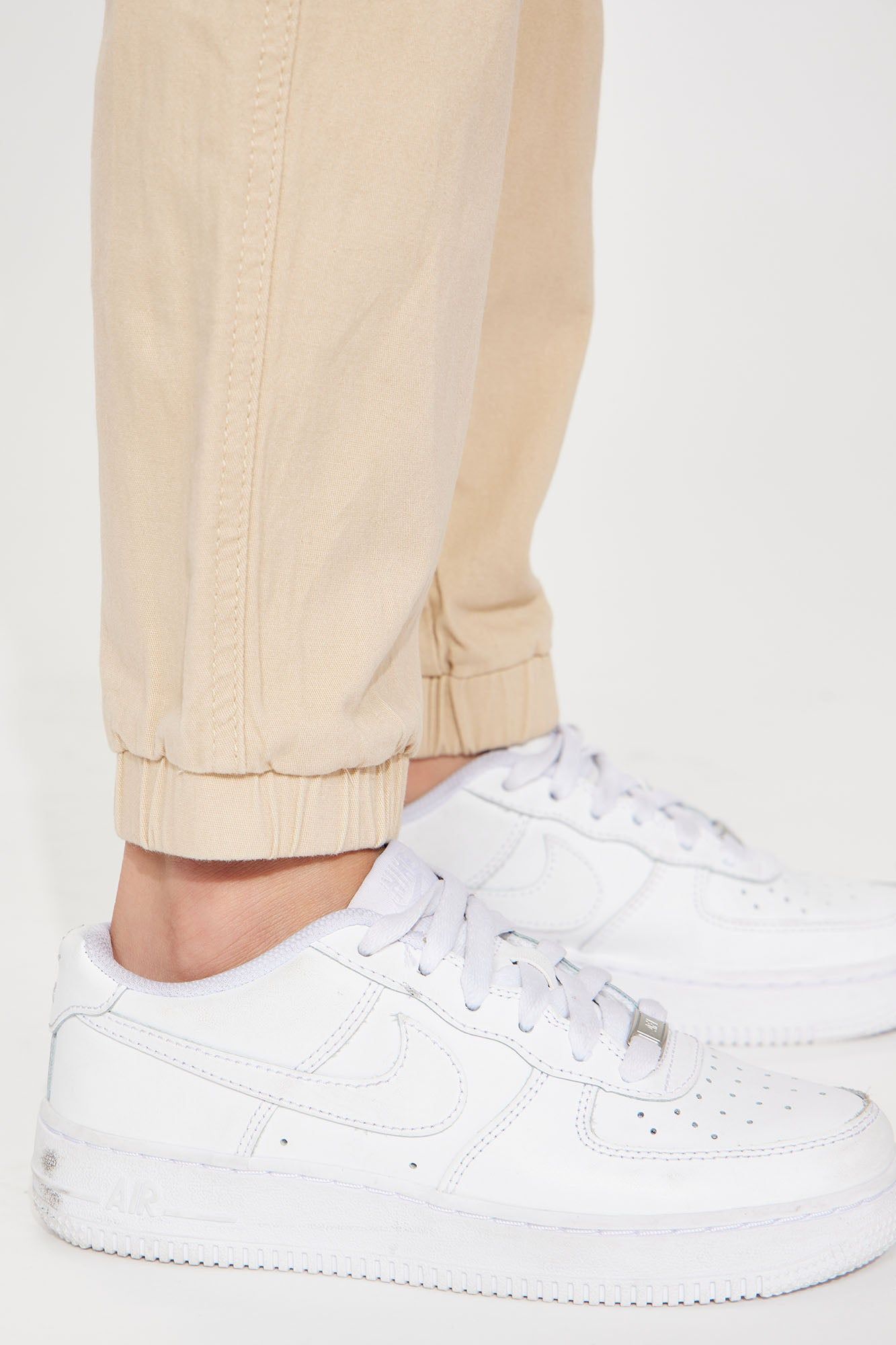 Mini Twill Belted And Ruched Ankle Cargo Pants - Khaki sold by Fashion Nova product image thumbnail 4