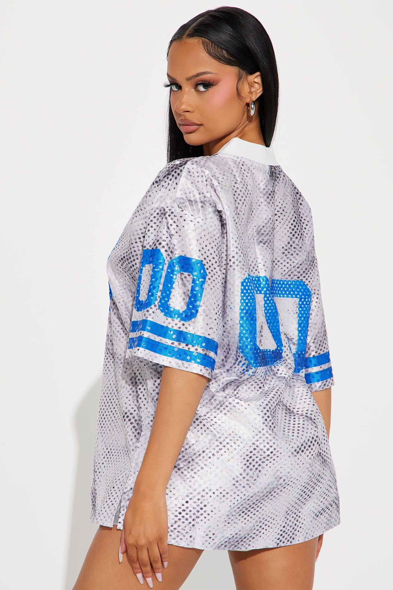 Can't Compete Sequin Top - Blue/combo sold by Fashion Nova product image thumbnail 3