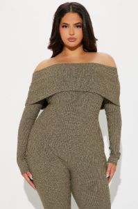 Invite Me Over Jumpsuit - Olive sold by Fashion Nova