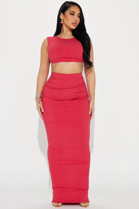 Melissa Snatched Top - Raspberry sold by Fashion Nova