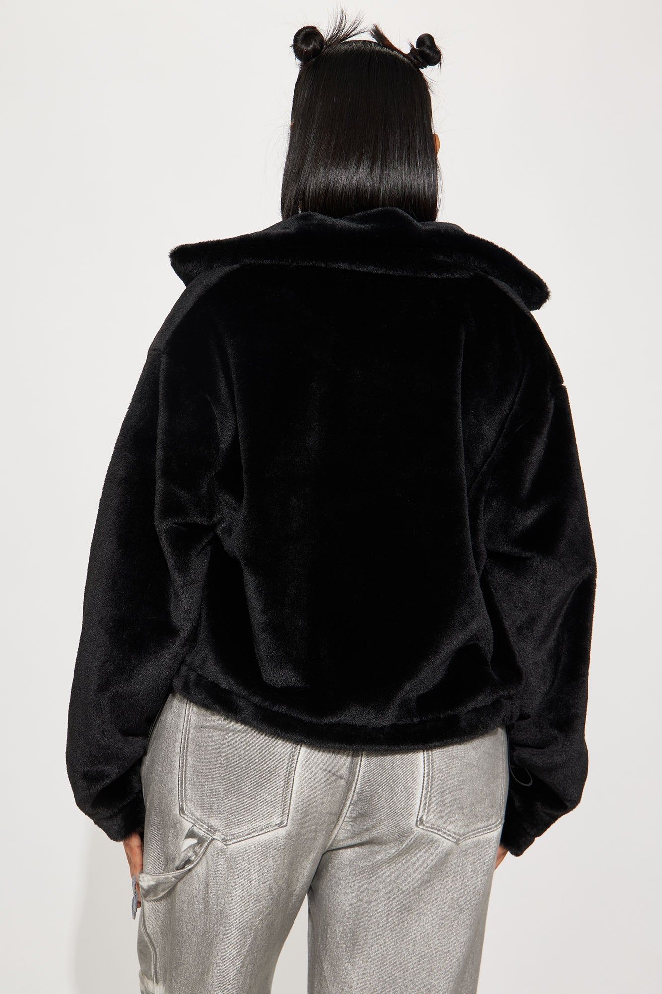 So Effortless Faux Fur Jacket - Black sold by Fashion Nova product image thumbnail 3