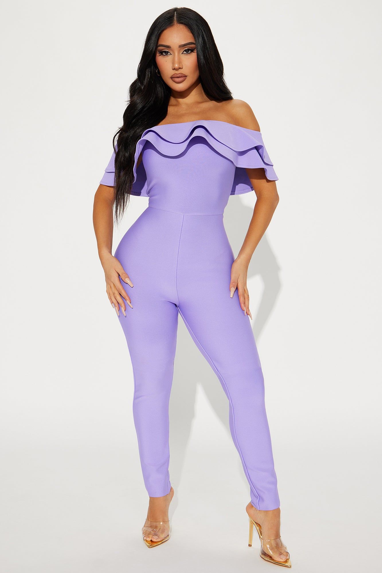 Bloom For You Bandage Jumpsuit - Lavender sold by Fashion Nova