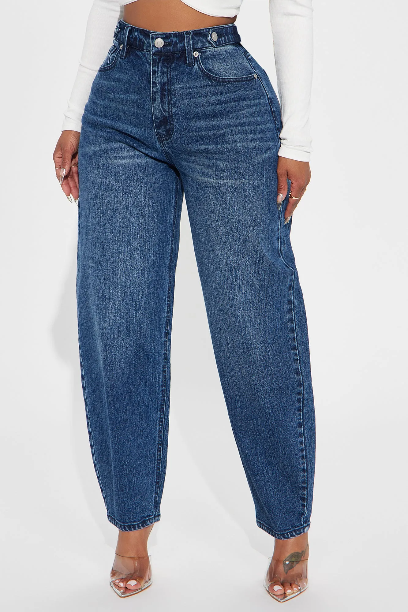 For The Record Stretch Taper Leg Jeans - Dark Wash sold by Fashion Nova product image thumbnail 2