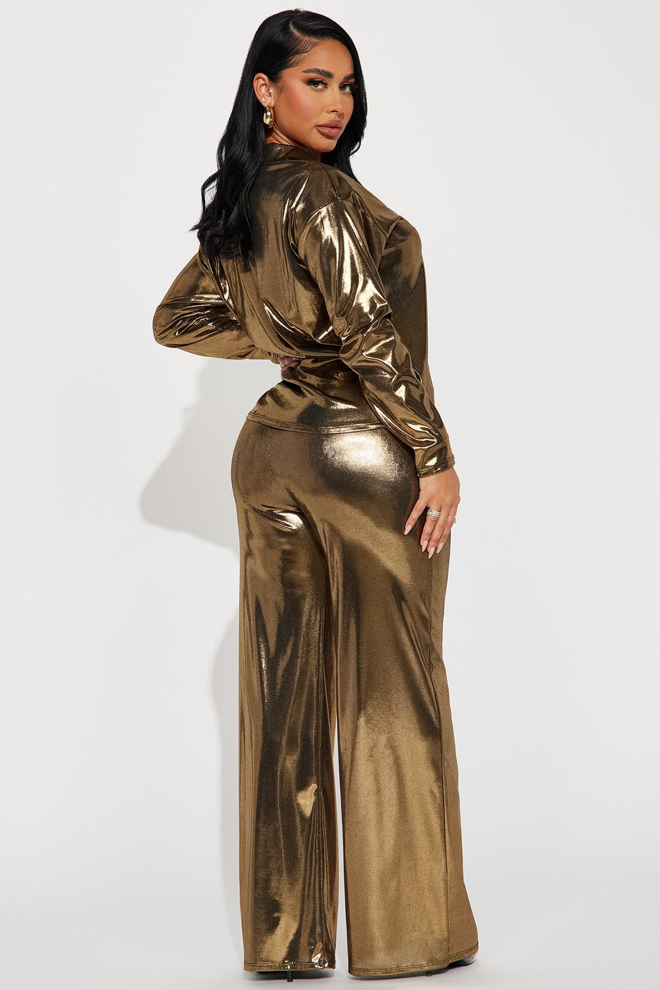 Shine Bright Metallic Pant Set - Gold sold by Fashion Nova product image thumbnail 3