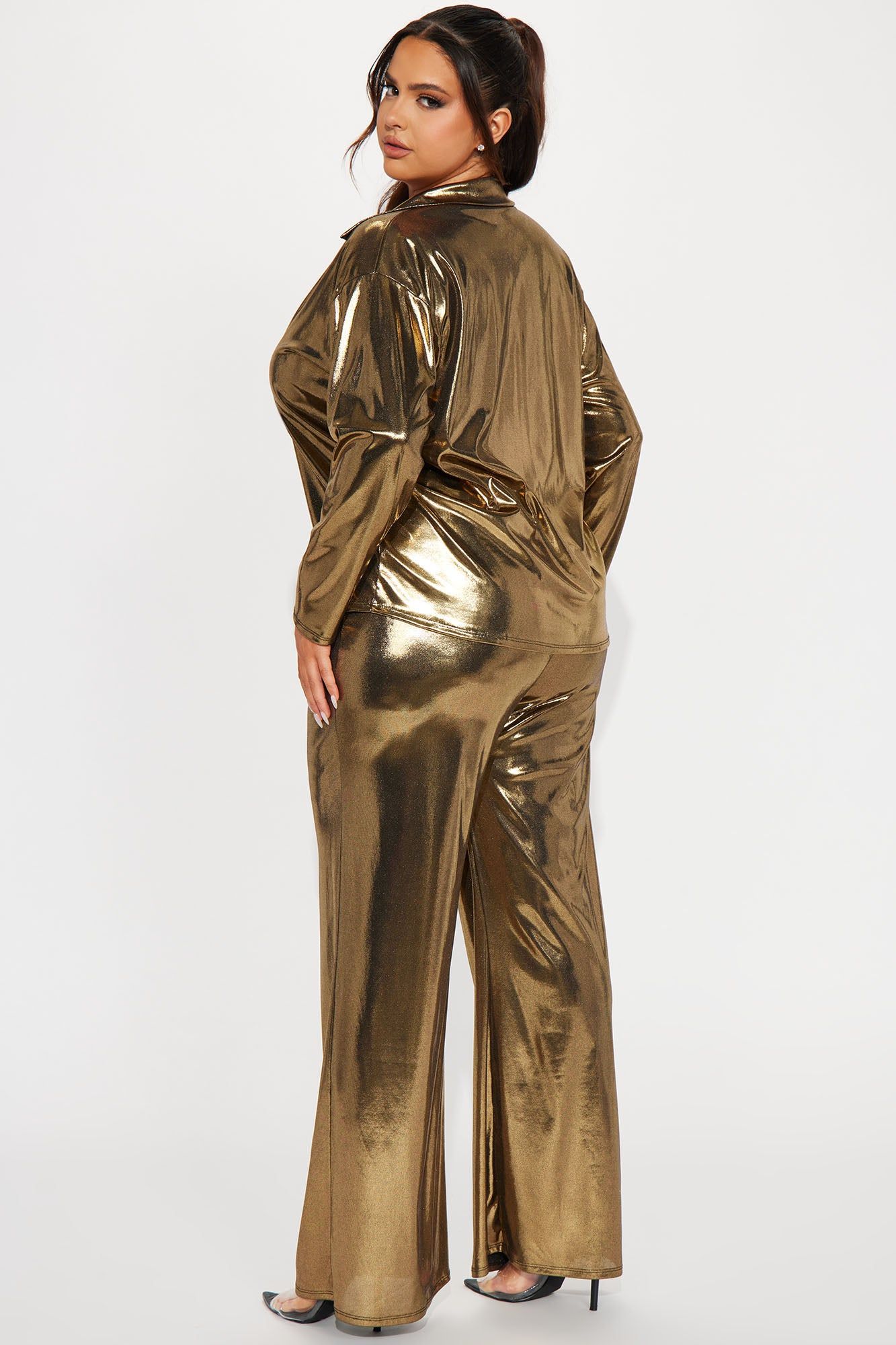 Shine Bright Metallic Pant Set - Gold sold by Fashion Nova product image thumbnail 6