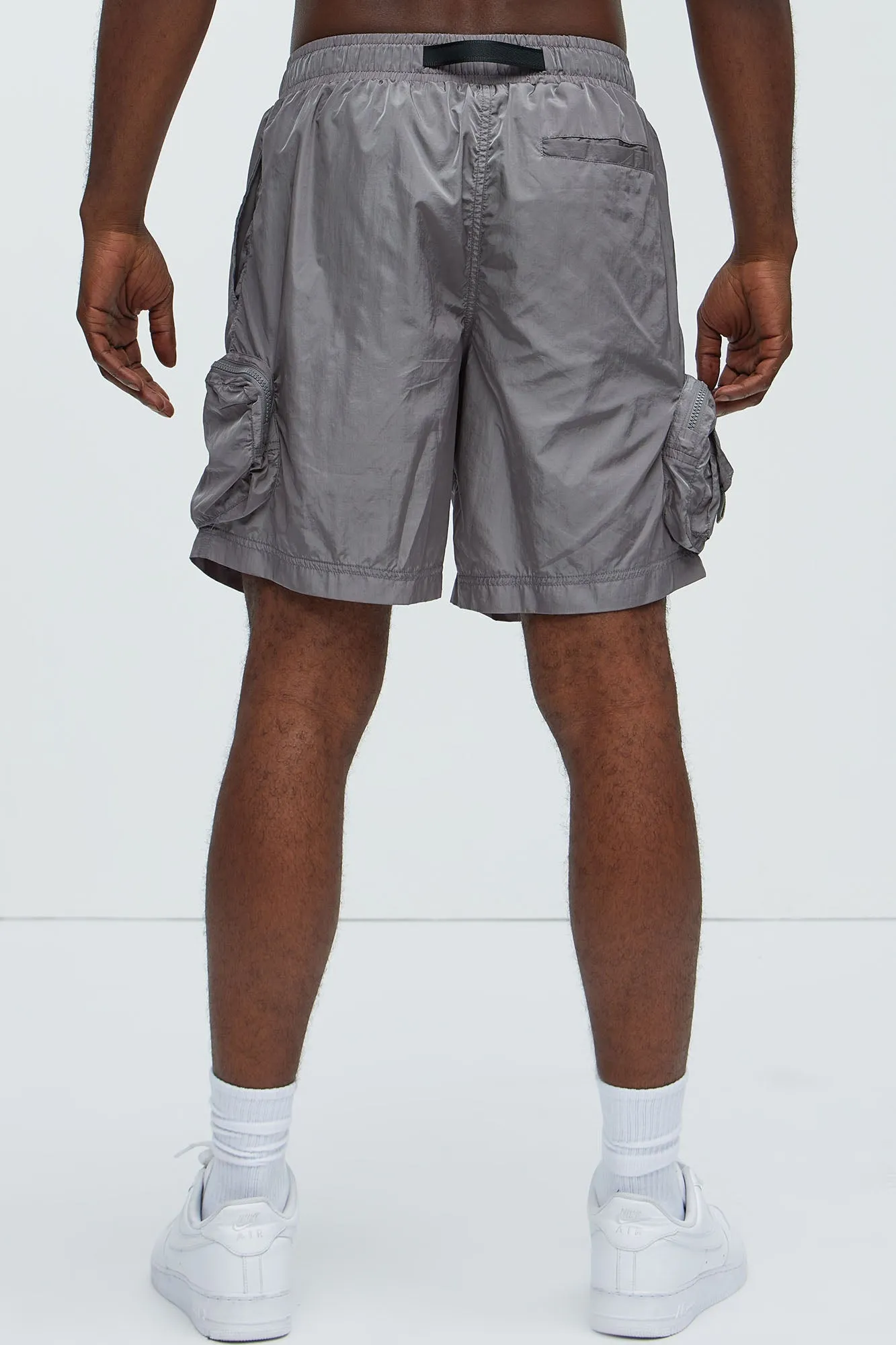 Noah Belted Shorts - Grey sold by Fashion Nova product image thumbnail 5