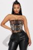 No Hard Feelings Choker Tube Top - Black sold by Fashion Nova
