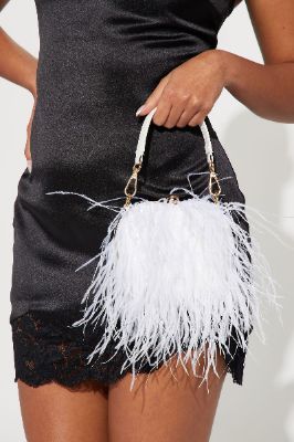 Flutter My Heart Clutch - White sold by Fashion Nova