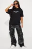 Milano Italy Washed Tee - Black sold by Fashion Nova