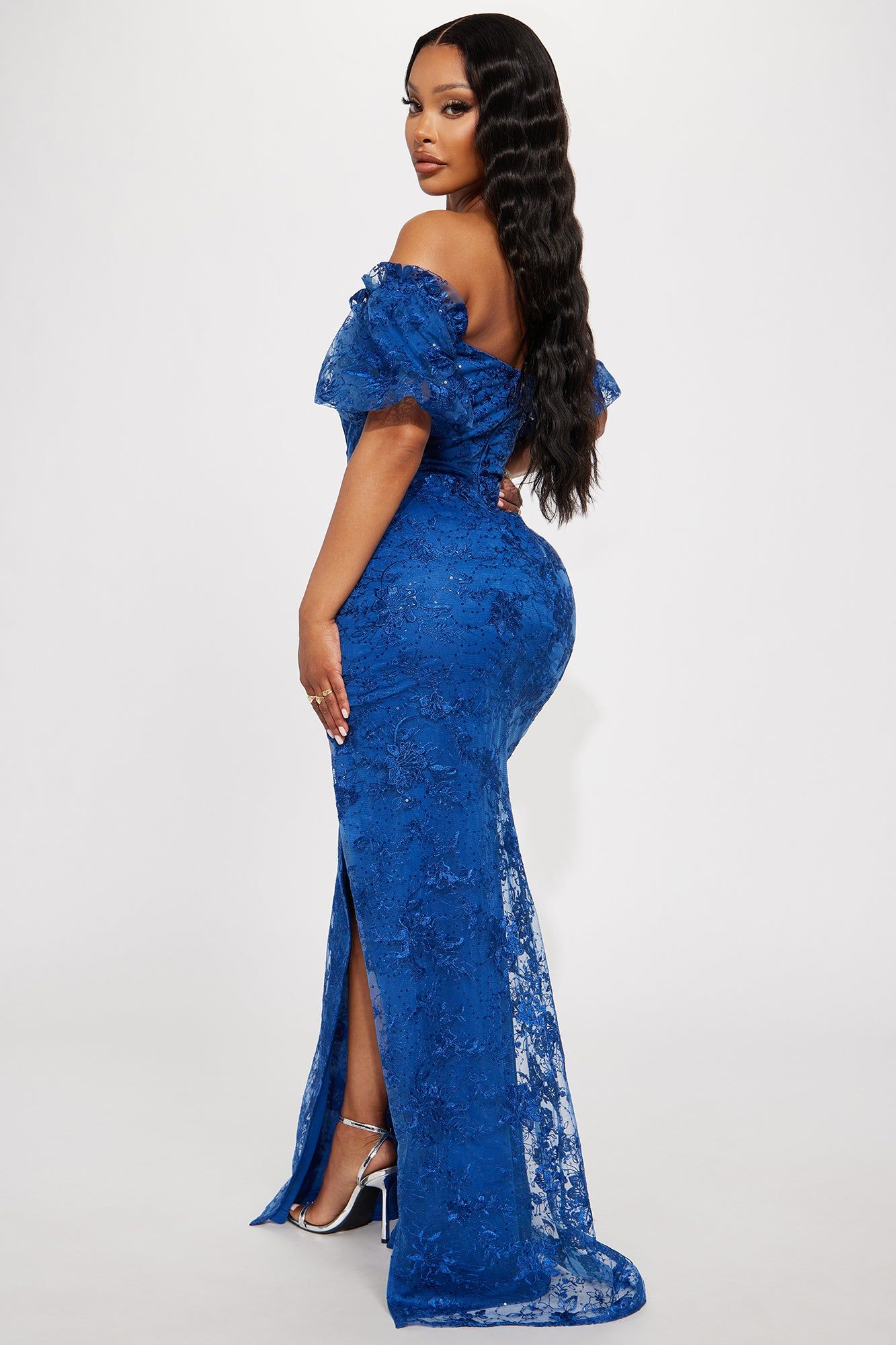 Kalani Lace Gown - Navy sold by Fashion Nova product image thumbnail 3