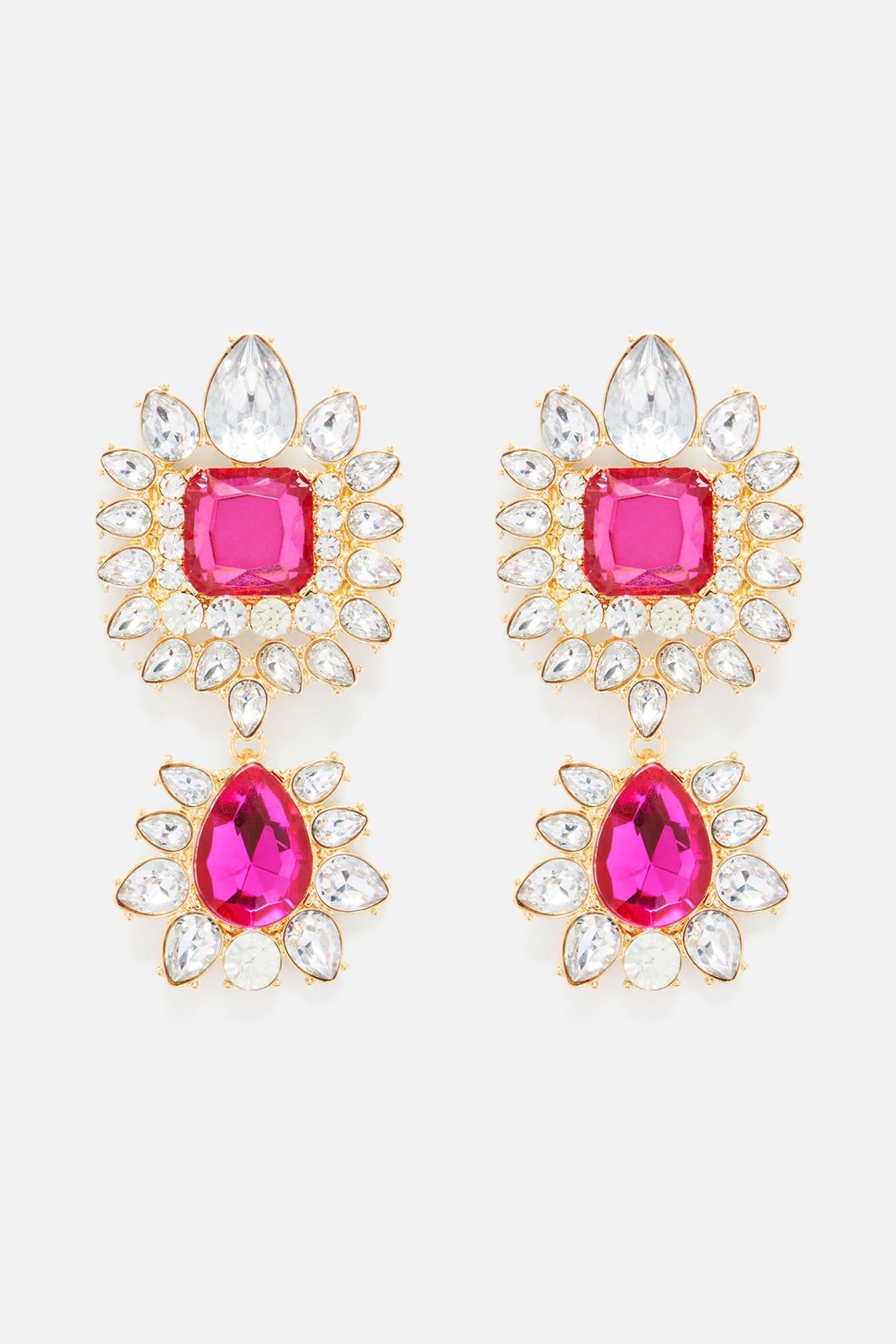 Simply Exquisite Earrings - Gold/Pink sold by Fashion Nova product image thumbnail 2