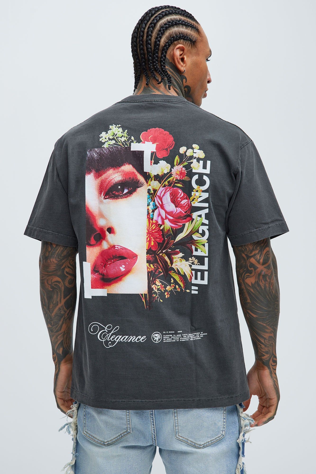 Elegance Short Sleeve Tee - Black sold by Fashion Nova