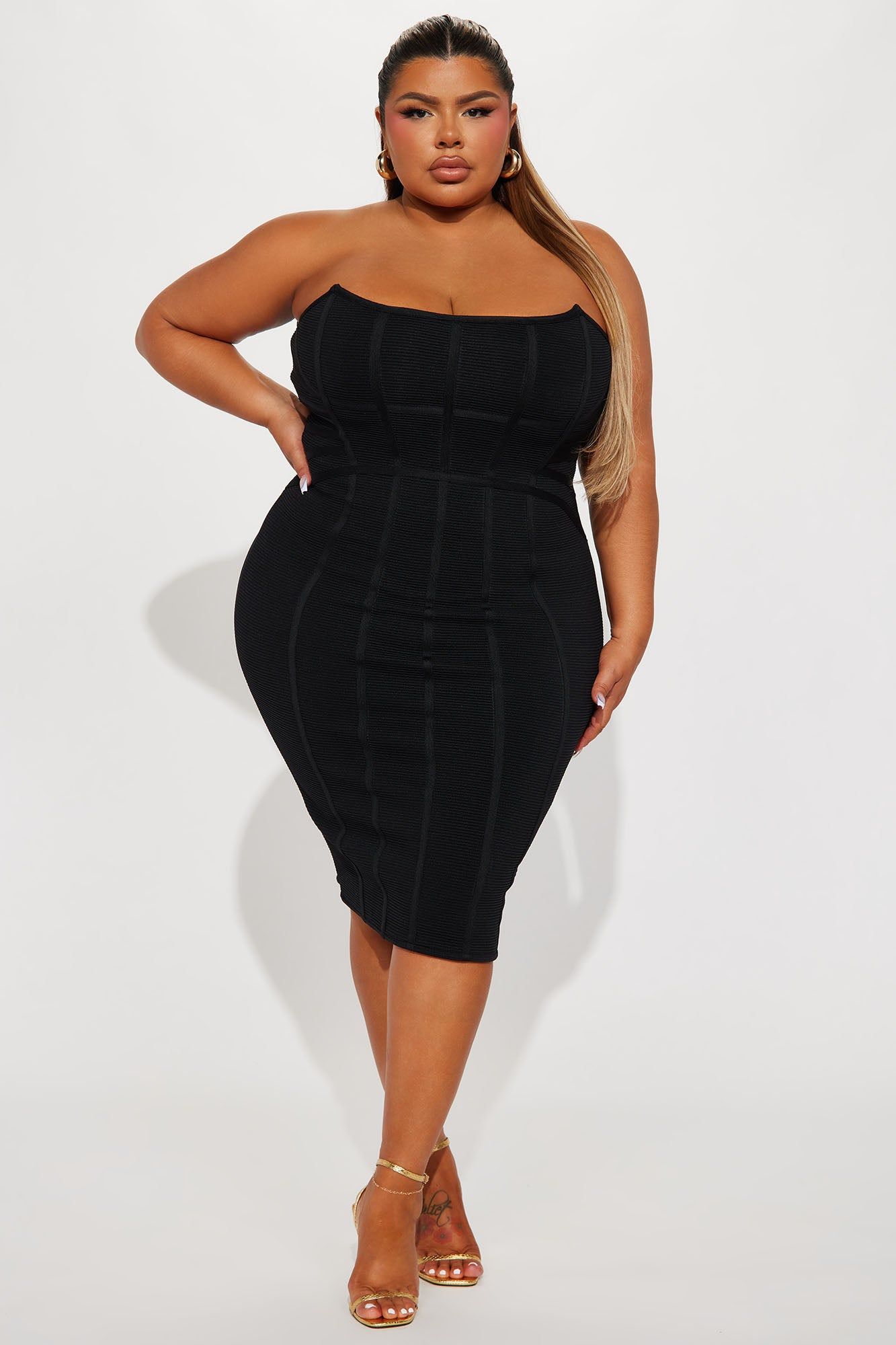 Bangkok Bandage Midi Dress - Black sold by Fashion Nova product image thumbnail 4