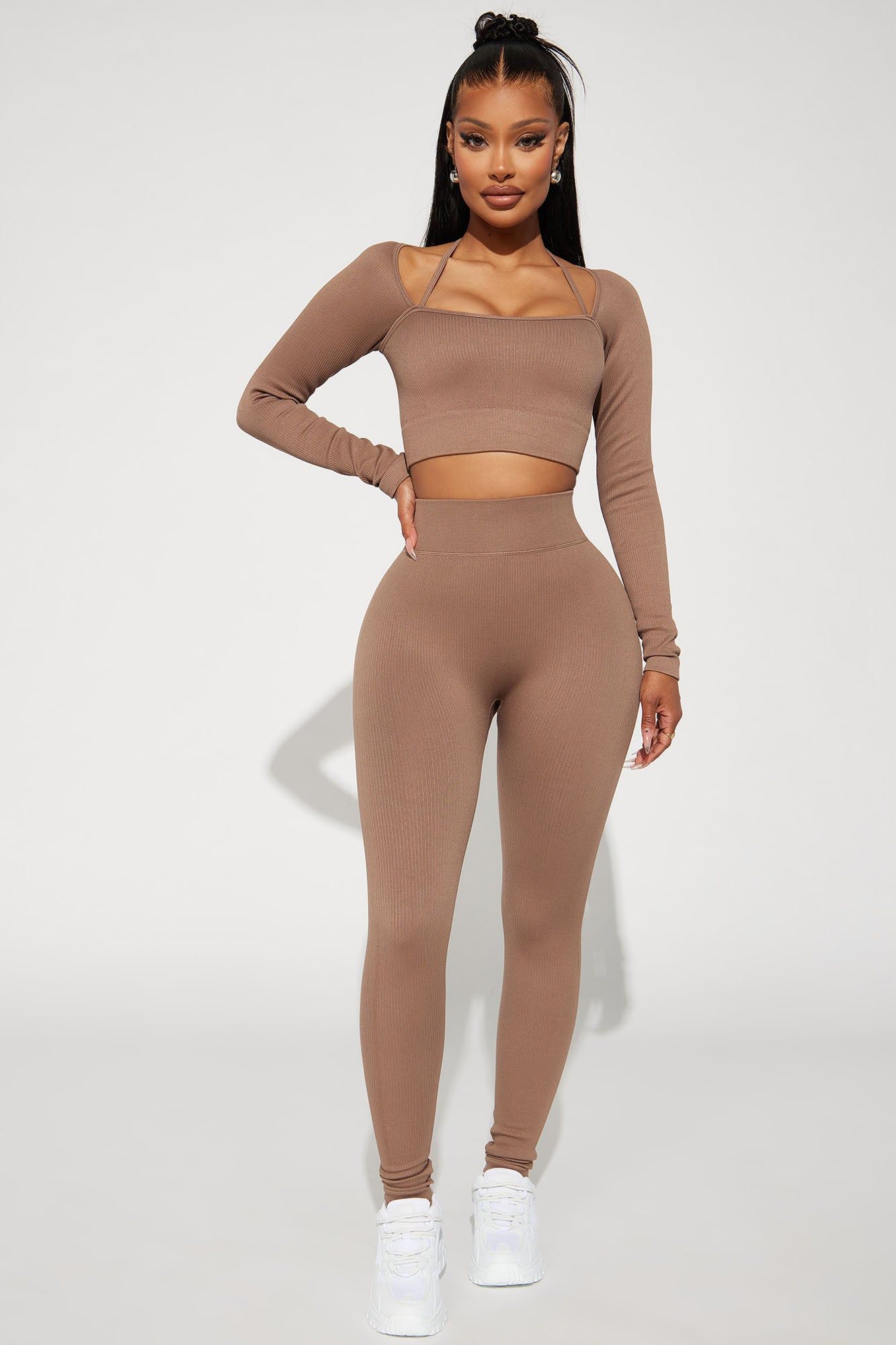 New Body Active Top - Taupe sold by Fashion Nova product image thumbnail 2