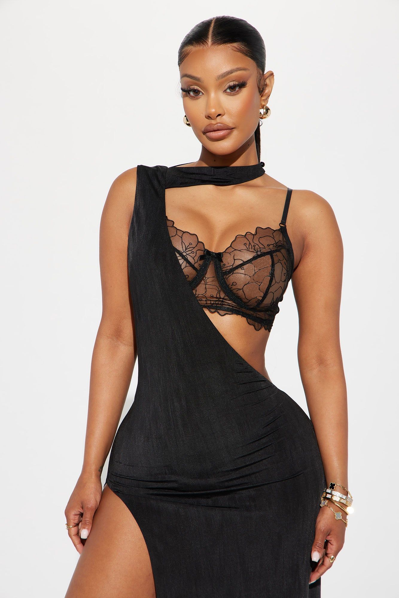 Secrets Exposed Maxi Dress - Black sold by Fashion Nova product image thumbnail 2