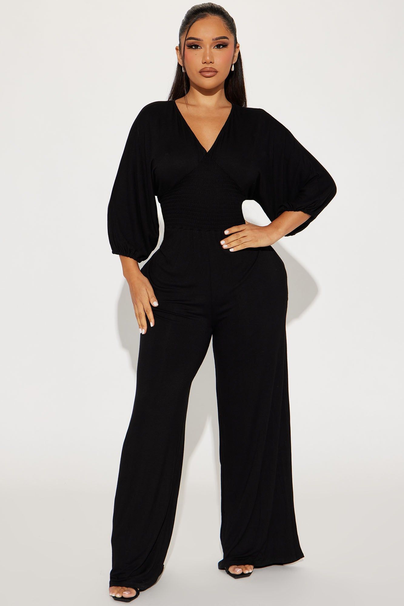 Love Me More Jumpsuit - Black sold by Fashion Nova