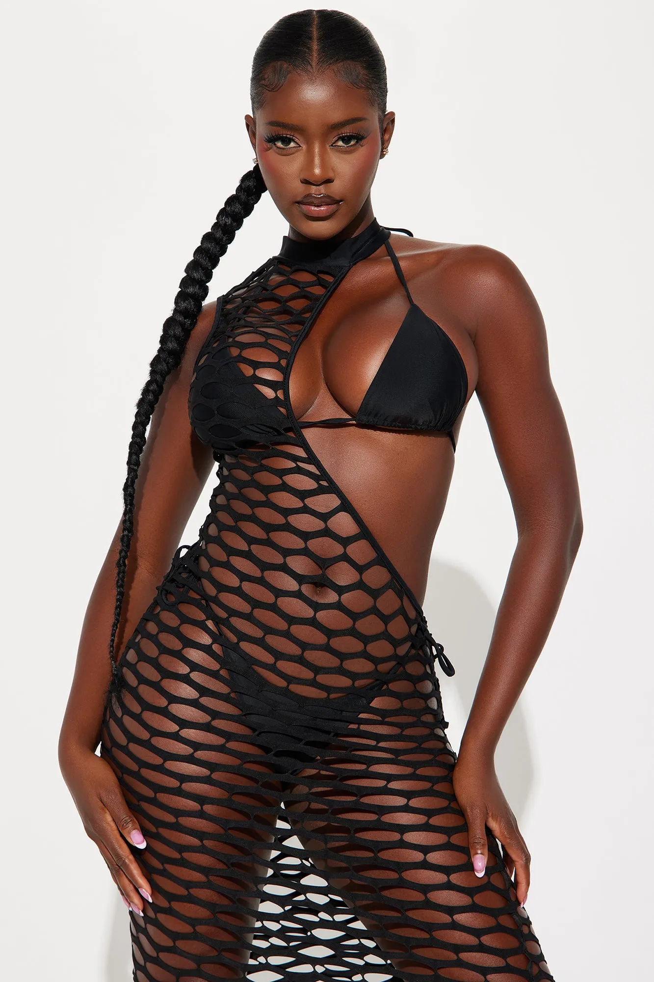 Beach Breeze 3 Piece Bikini Set - Black sold by Fashion Nova product image thumbnail 4