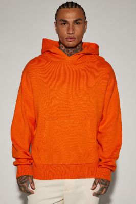 Heavyweight Sweater Hoodie - Orange sold by Fashion Nova
