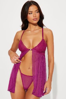 Closer To You Lace Babydoll - Purple sold by Fashion Nova