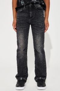 Mini How Flare You Jean - Black sold by Fashion Nova