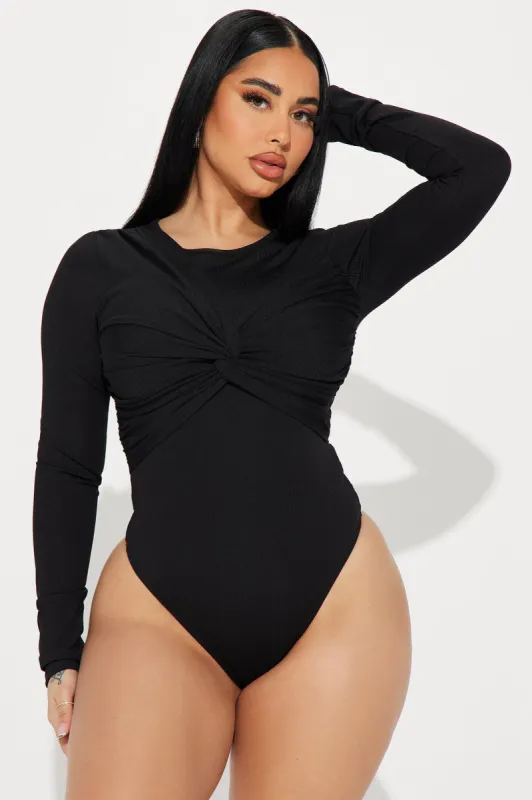 Out With The Girls Bodysuit - Black sold by Fashion Nova