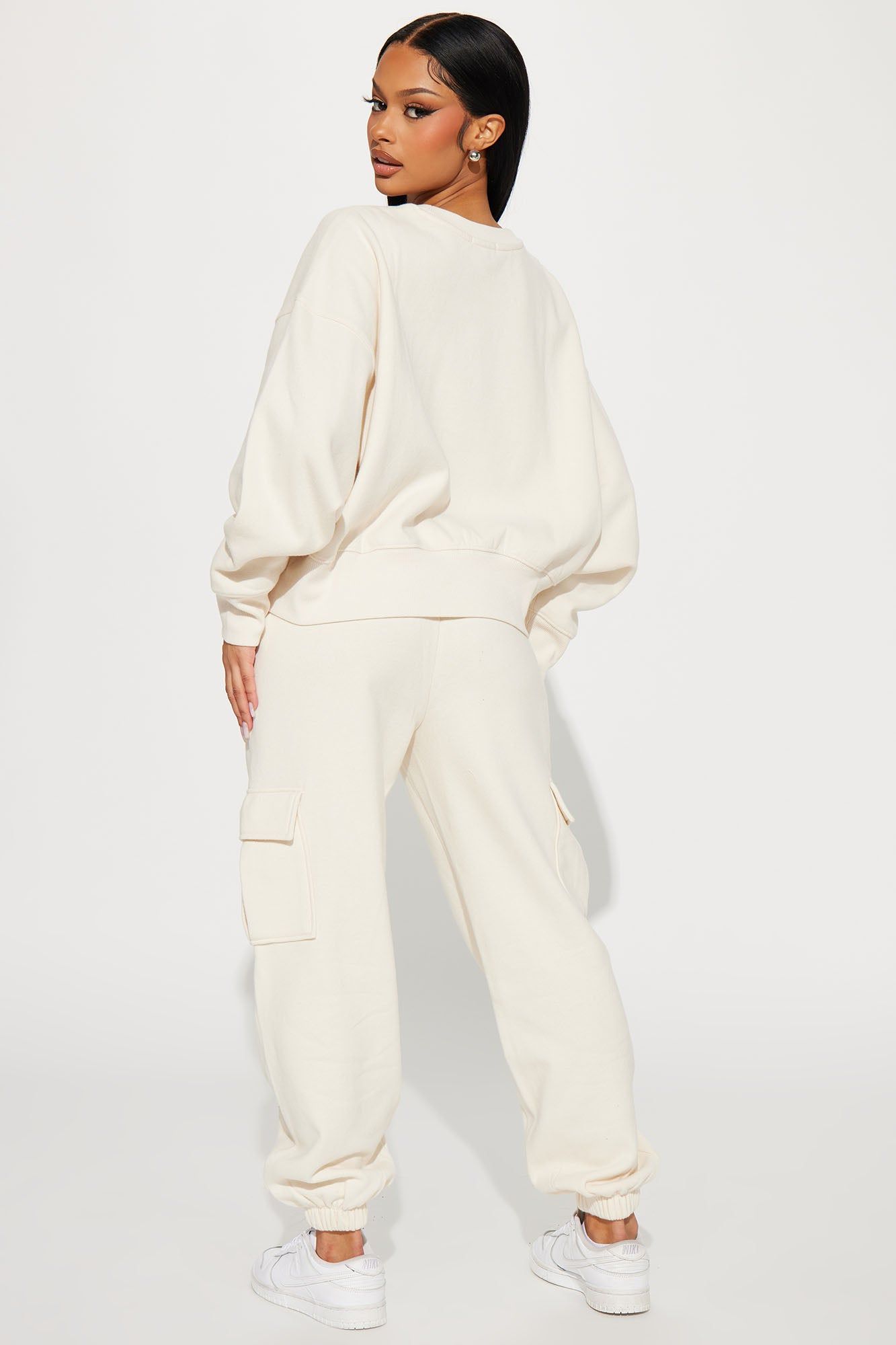 Follow Me Around Sweatsuit - Cream sold by Fashion Nova product image thumbnail 3