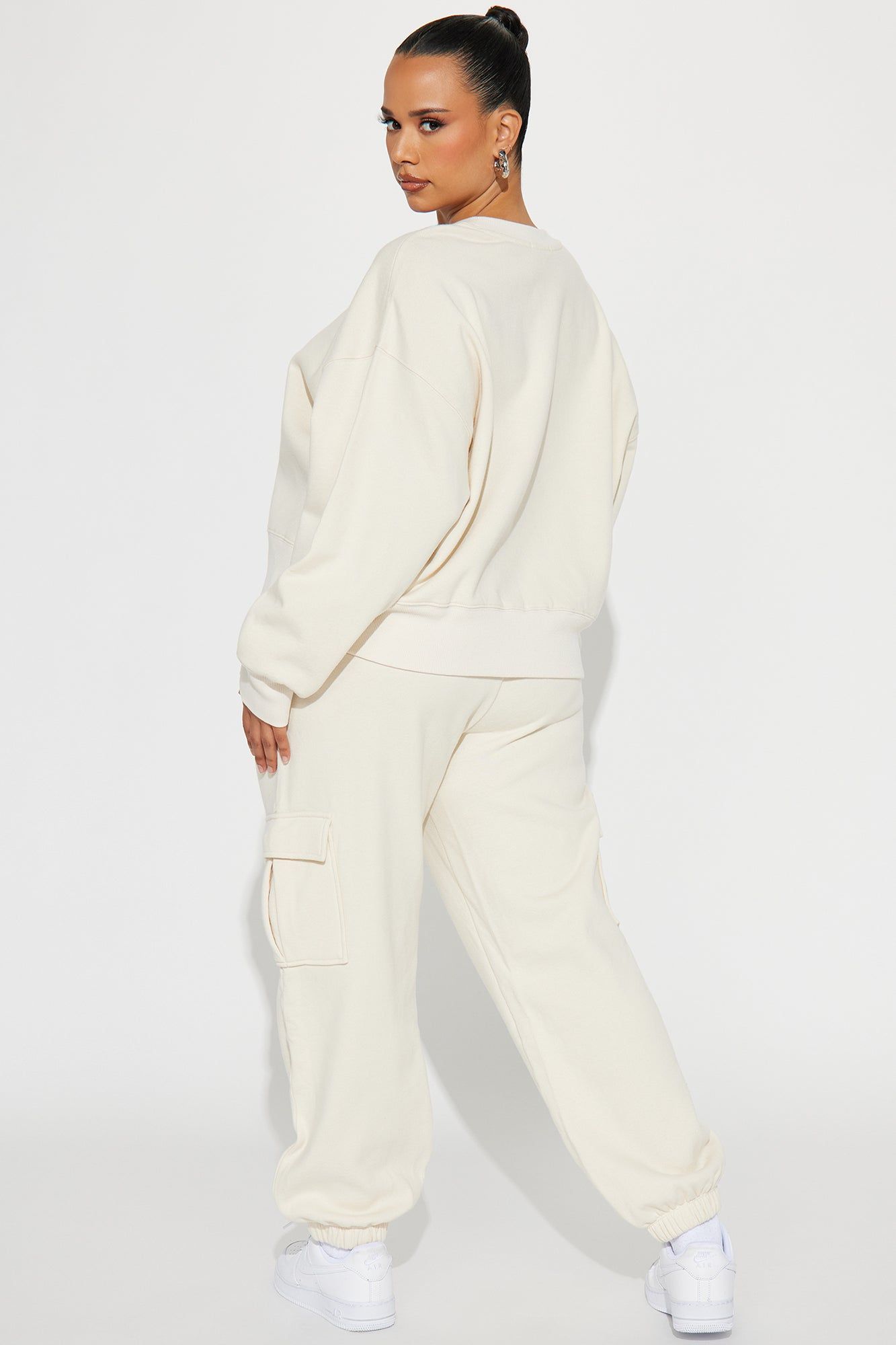Follow Me Around Sweatsuit - Cream sold by Fashion Nova product image thumbnail 6