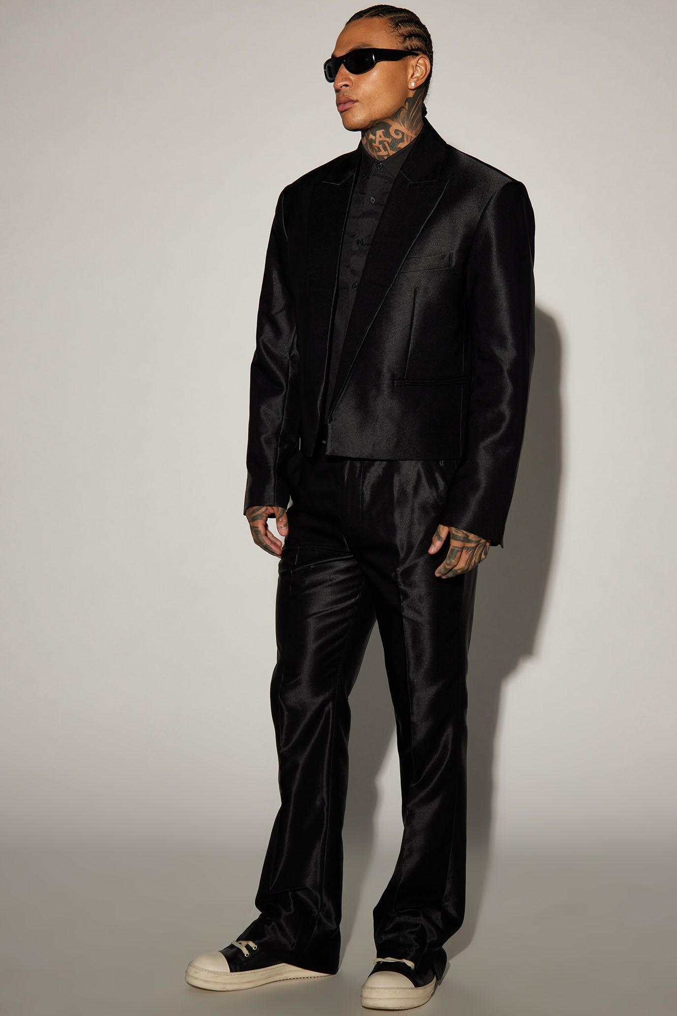 Money Routine Flare Slit Trousers - Black sold by Fashion Nova product image thumbnail 2