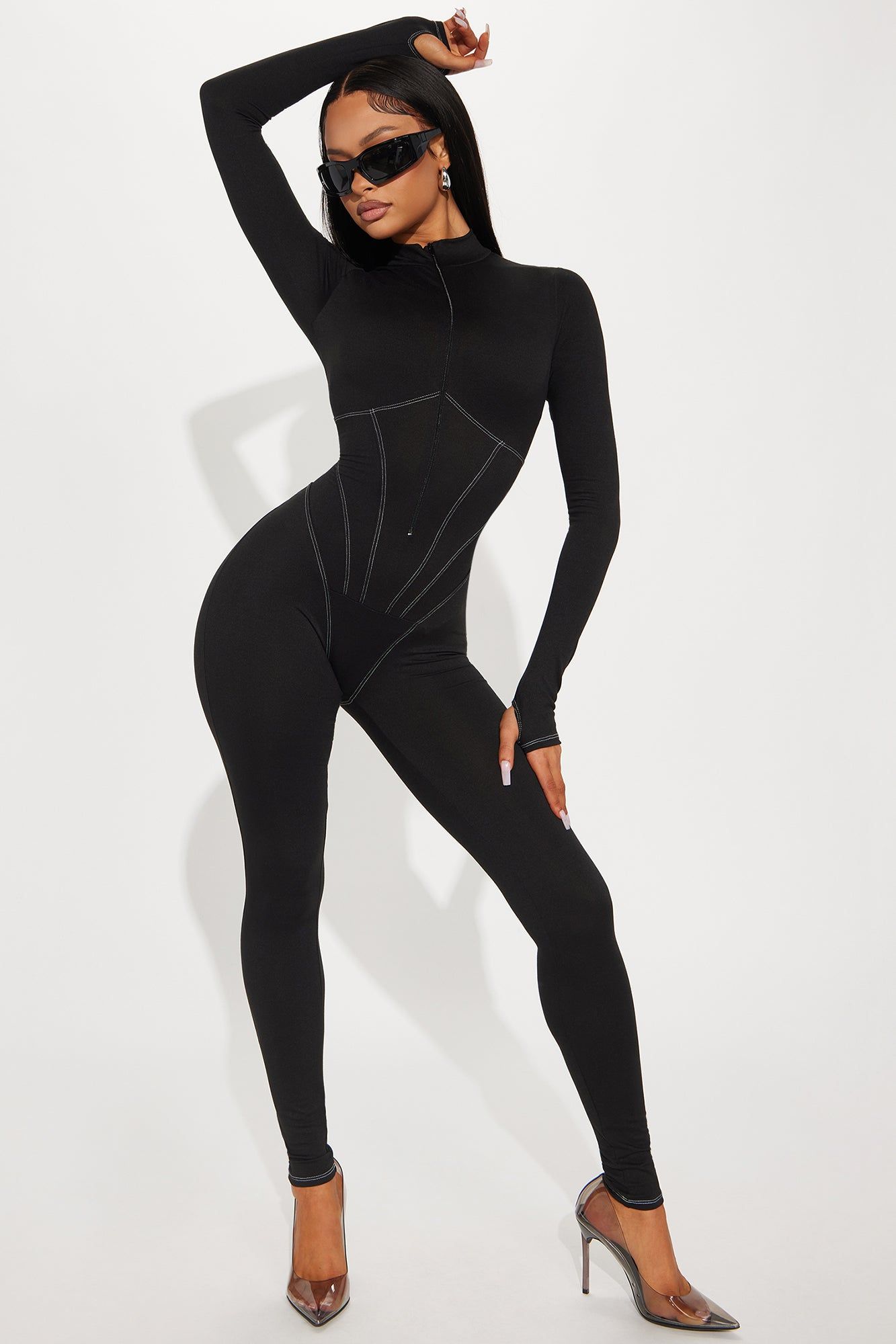 No One Like You Jumpsuit - Black sold by Fashion Nova