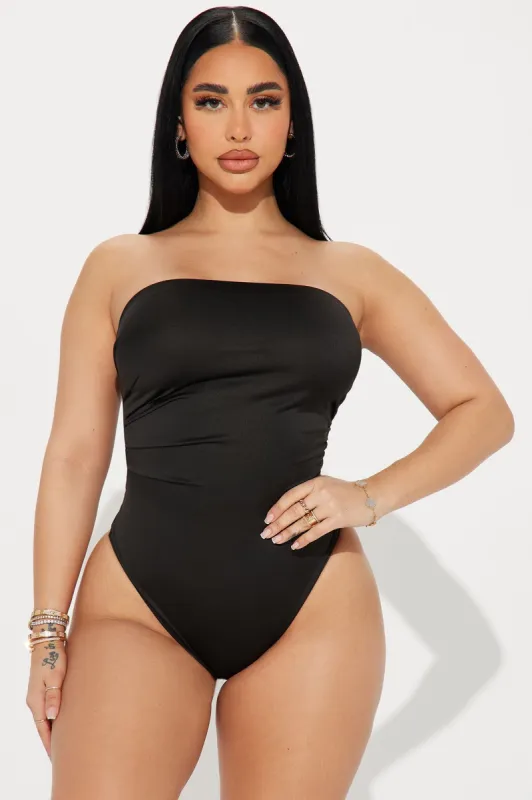 Sunday Brunch Bodysuit - Black sold by Fashion Nova