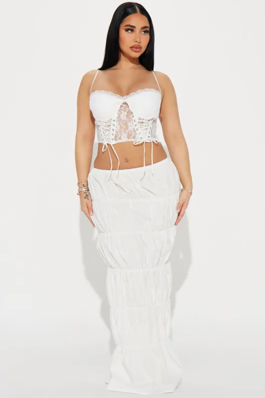 Valentina Lace Skirt Set - White sold by Fashion Nova