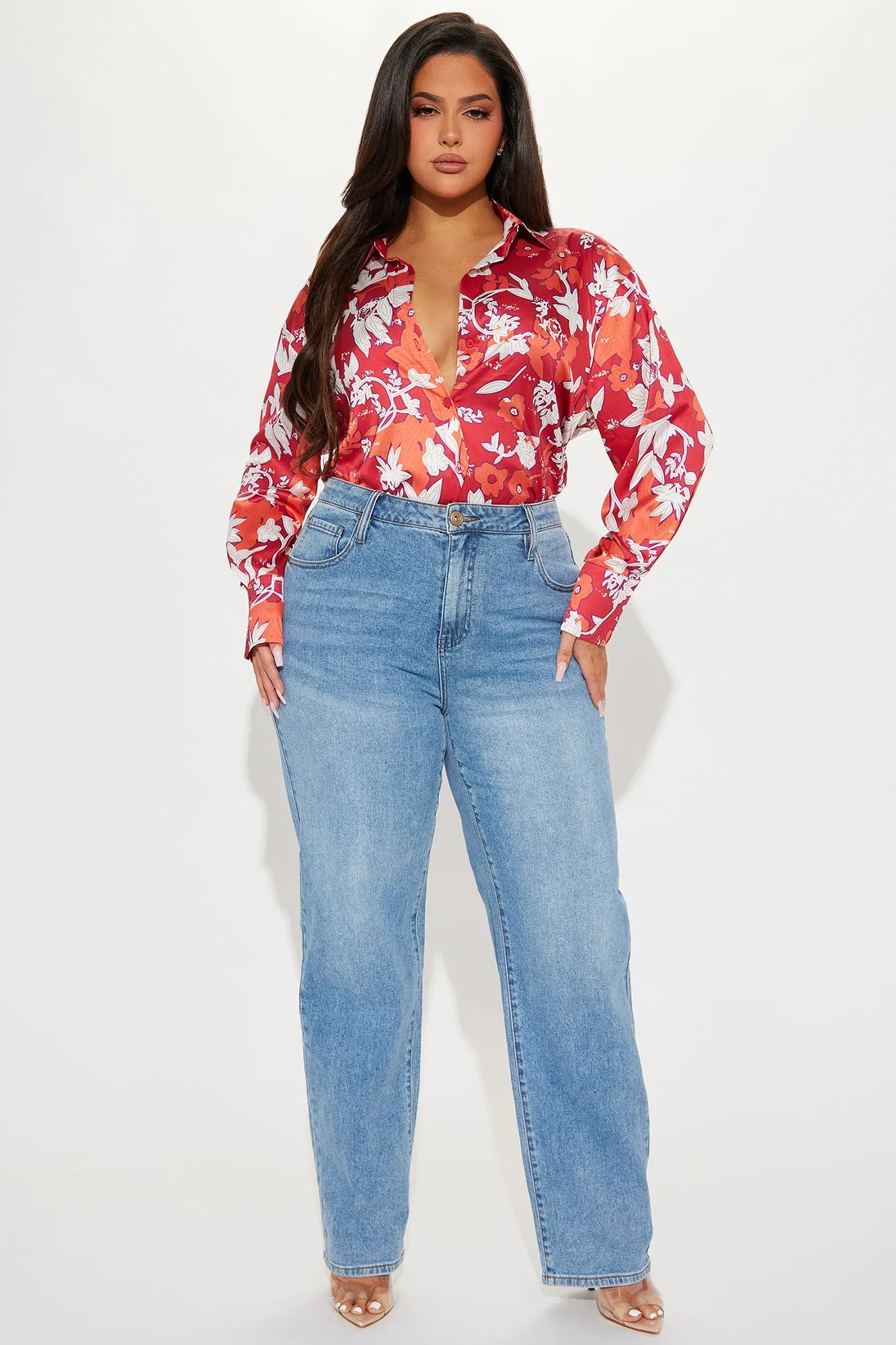 Places To Be Floral Shirt - Red/combo sold by Fashion Nova product image thumbnail 5