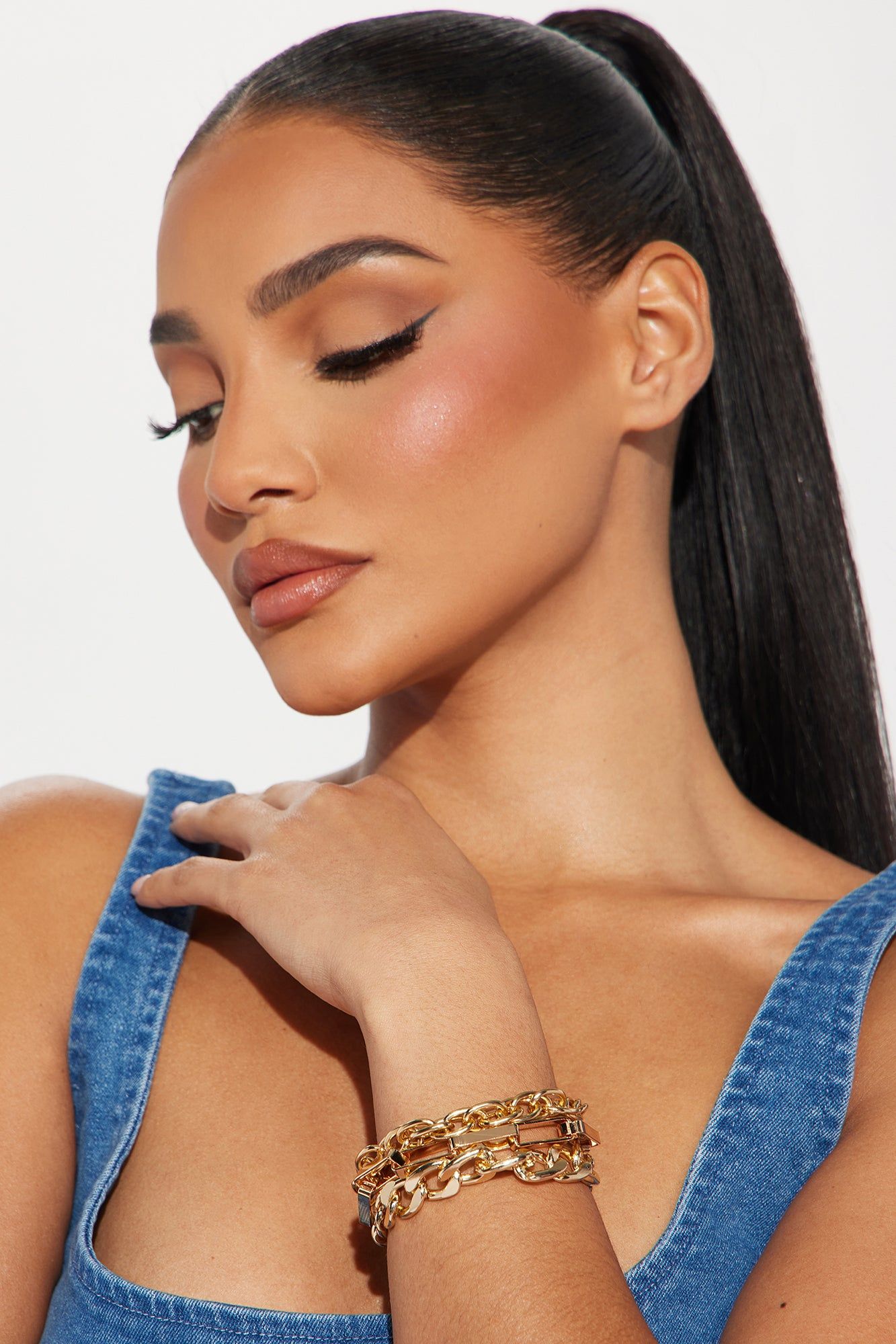 Keep Us Together 3 Piece Bracelet Set - Gold sold by Fashion Nova product image thumbnail 2