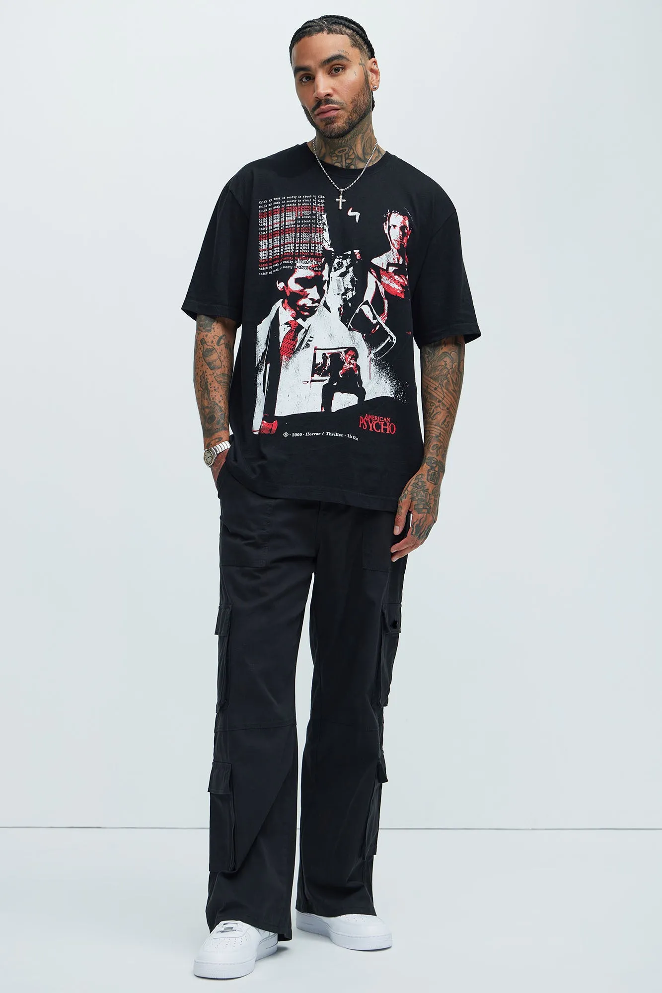 American Psycho Patrick Bateman Short Sleeve Tee - Black sold by Fashion Nova product image thumbnail 2