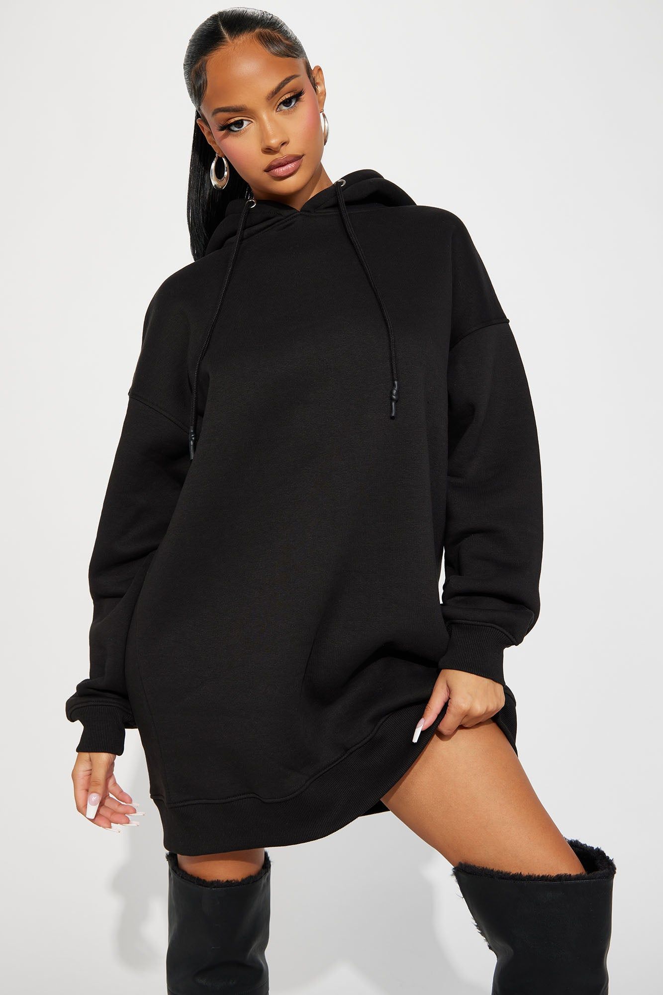 Reckless Lounge Hoodie - Black sold by Fashion Nova