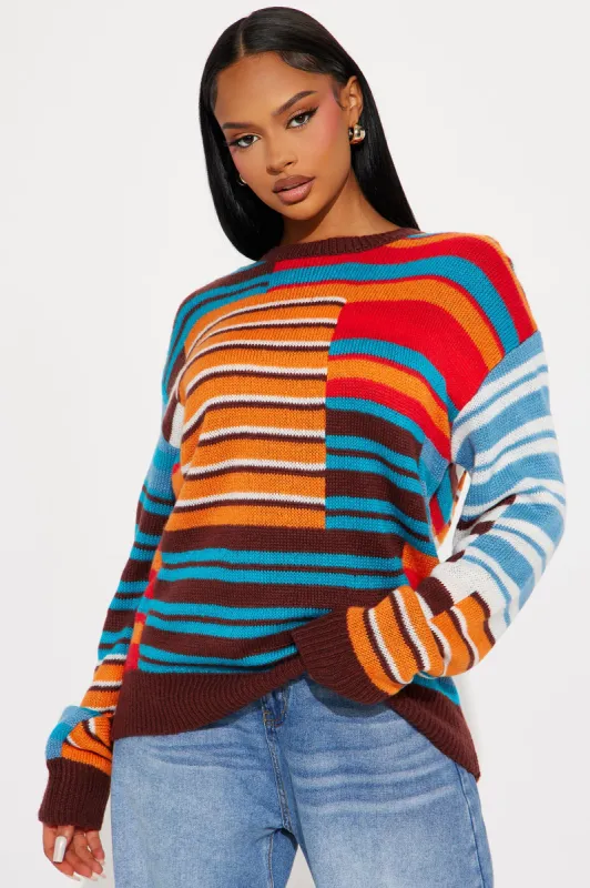 Venice Striped Sweater - Multi Color sold by Fashion Nova