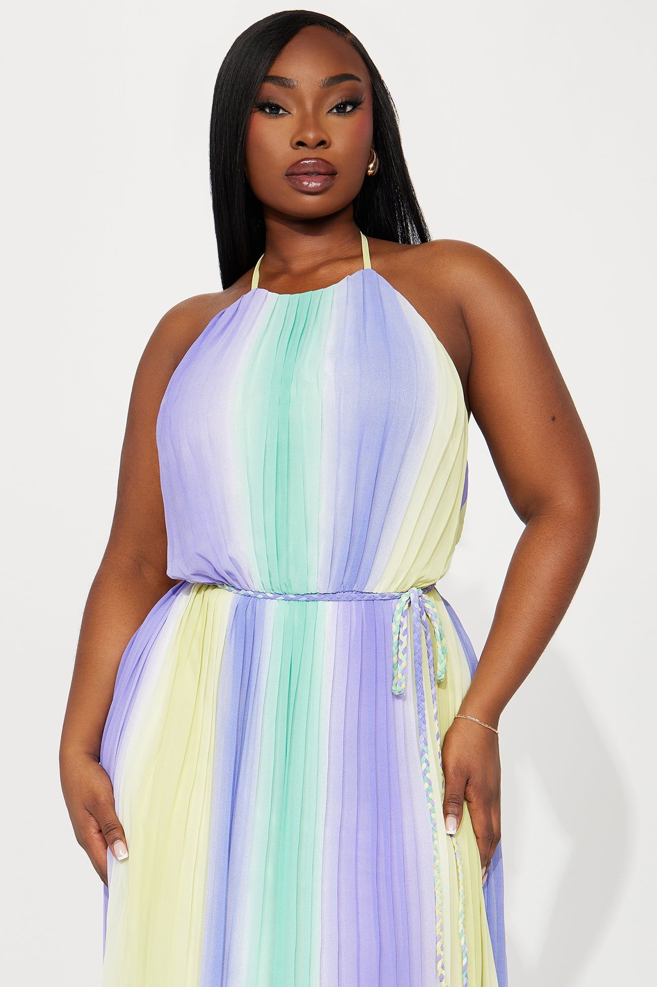 Beach Vacation Chiffon Maxi Dress - Purple/combo sold by Fashion Nova product image thumbnail 5