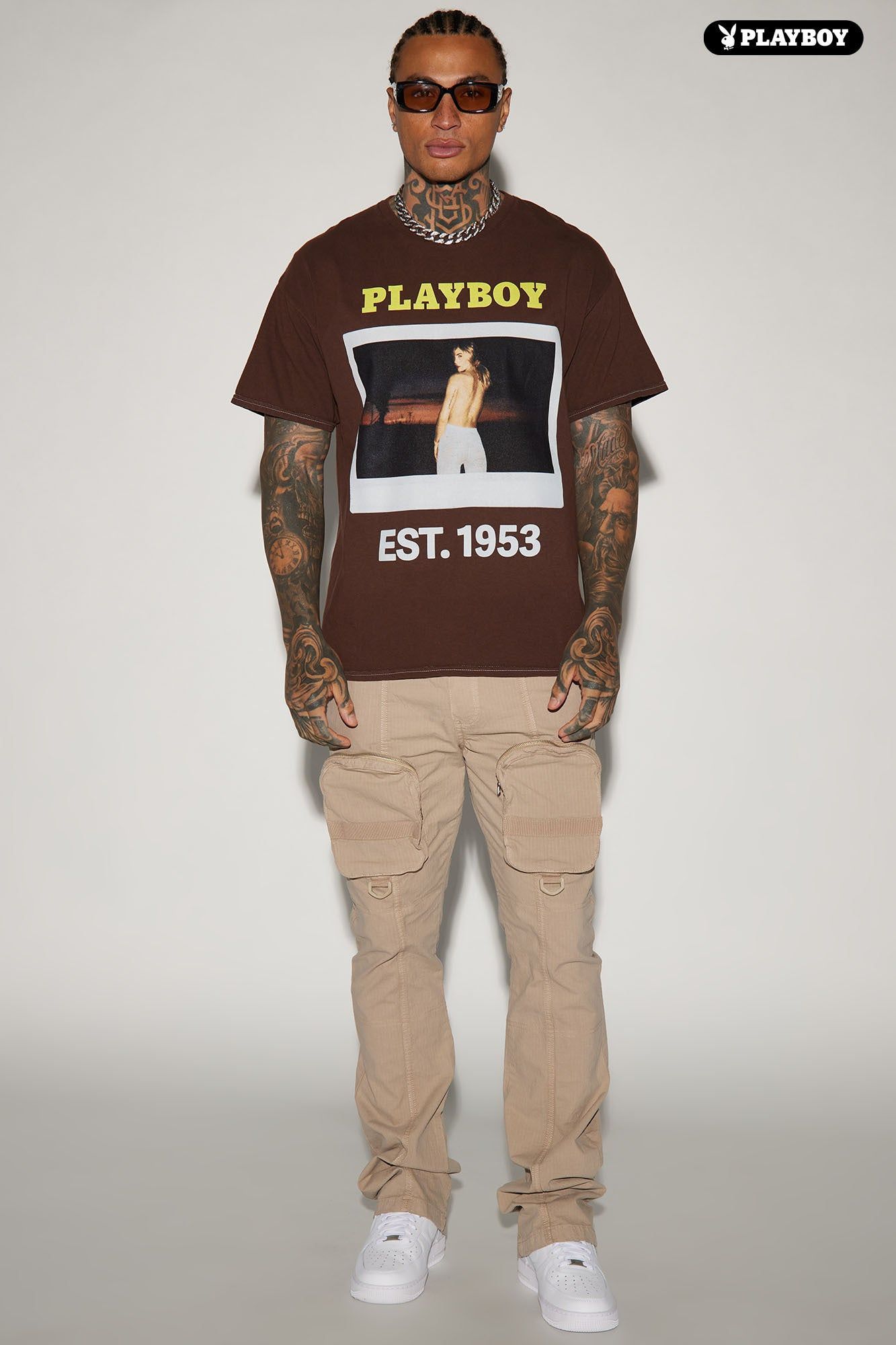 Playboy Polaroid Short Sleeve Tee - Brown sold by Fashion Nova product image thumbnail 2